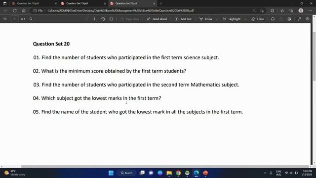 Data Base Management video 20|Java institute| Semester 01 смотреть онлайн