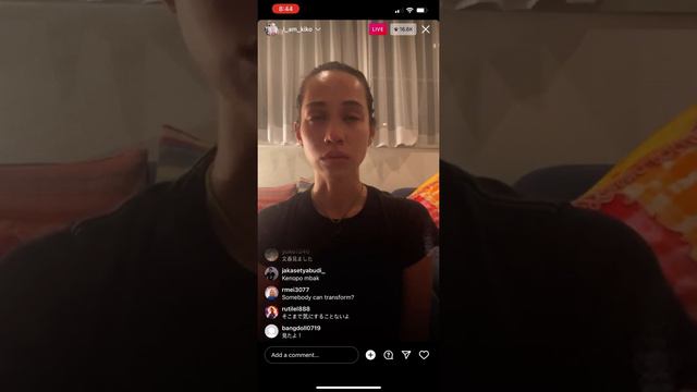 Kiko Mizuhara Instagram Live 4/13/2022