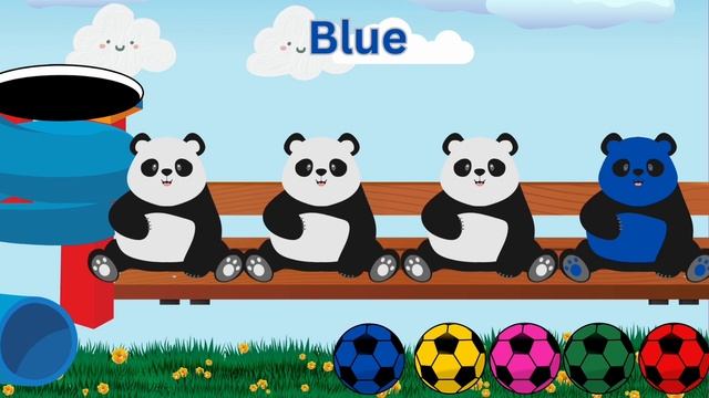 Learn Colors With Pandas | Colorful Panda Cartoon For Kids Learning | Kindergarten Learning |Kids T