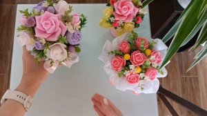 Букет из мыла.Секрет создания интересного букета