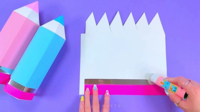 КАК СДЕЛАТЬ ПЕНАЛ В ФОРМЕ КАРАНДАША – ОБРАТНО В ШКОЛУ смотреть онлайн