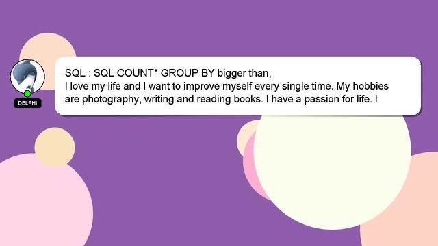 SQL : SQL COUNT* GROUP BY bigger than, смотреть онлайн
