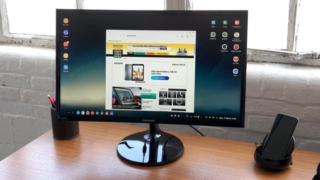 Samsung DeX Dockingstation mit dem Galaxy S8 im Hands-On смотреть онлайн