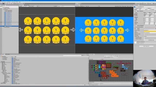 Putting together a level selection scene in Unity смотреть онлайн