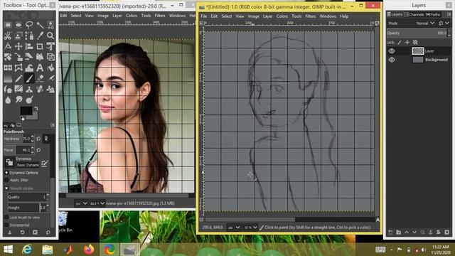 How to Draw in Gimp using Grids | Drawing Tutorial смотреть онлайн
