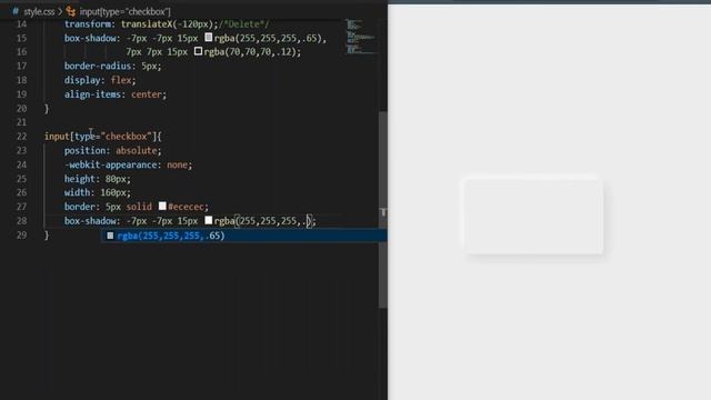 Neumorphism Custom Checkbox only HTML & CSS | Web tutorials смотреть онлайн
