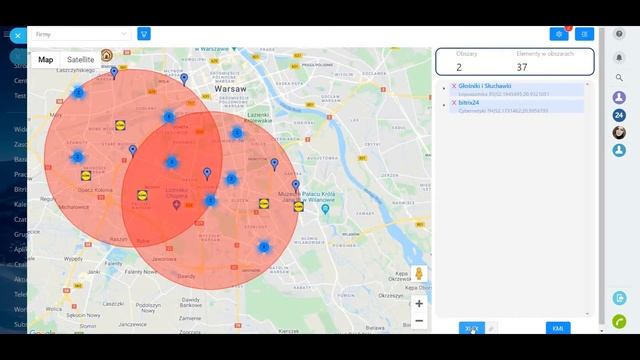 Jak w Bitrix24 filtrować obiekty CRM na mapie, ustawić promień wyszukiwania i eksportować dane? смотреть онлайн