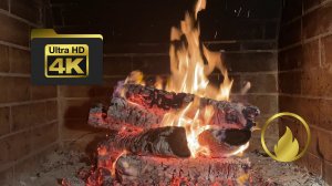 🔥 Очарование пламени камина в 4K