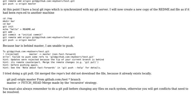 Using git to take over the management of half synchronized text file directories (3 Solutions!!) смотреть онлайн