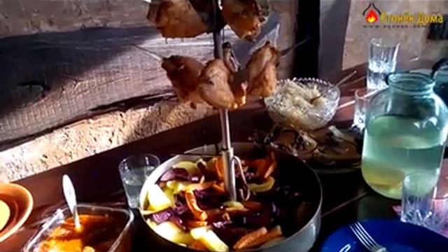 Приготовление лепёшек, шашлыка и картошки в тандыре смотреть онлайн