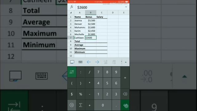 Learn how to auto sum, average, maximum, minimum on Microsoft excel/Android# смотреть онлайн