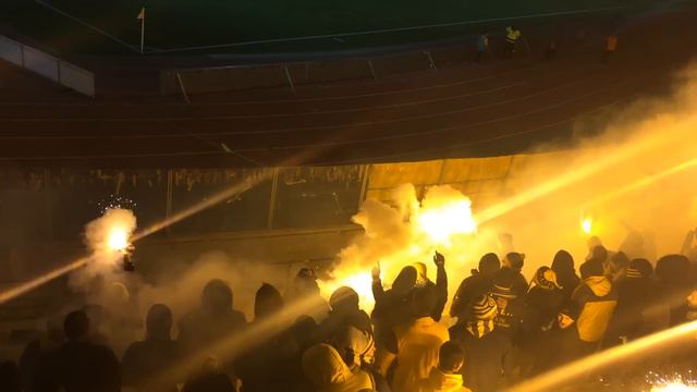 AEL Limassol supporters entrance of the team 18/2/2015 Cup смотреть онлайн