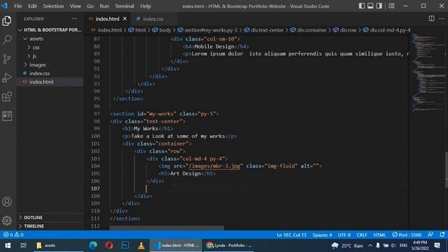 HTML and Bootstrap Portfolio Website Tutorial | Single Page Website Tutorial смотреть онлайн