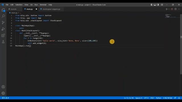 Python kivy Beginner course ---stack and anchorlayout смотреть онлайн