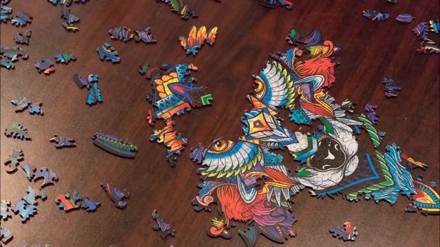 Majestic Wolf Build. Time Lapse Puzzle Build Of A King Size Majestic Wolf Puzzle from Unidragon. смотреть онлайн