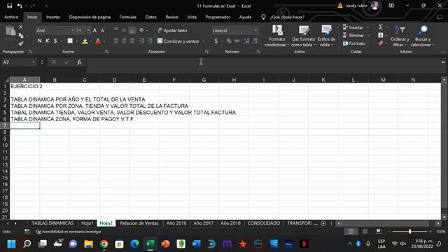 Clase 11 Excel Agosto 23 смотреть онлайн