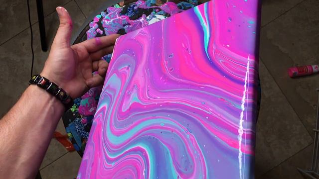 Candy Land - Acrylic Dirty Pour Painting Abstract Freeform Art смотреть онлайн