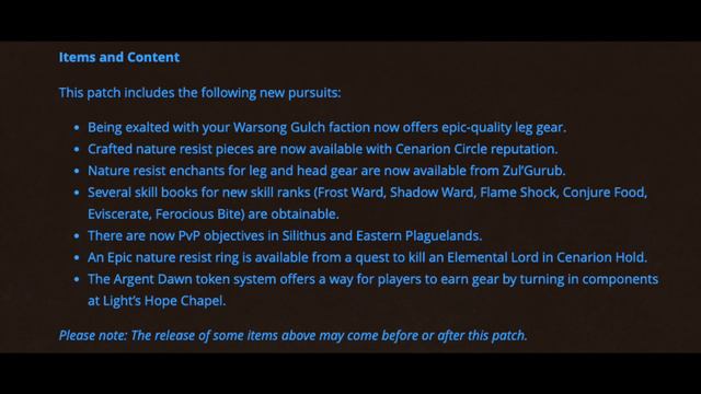 WoW Classic - Bluepost 7/10 - Phase 6 On PTR: Naxxramas, Hunters Buffed, New Skill Books & More