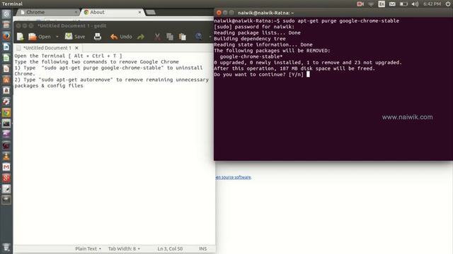 Uninstall Google chrome from ubuntu 14.04 LTS - 2015 смотреть онлайн