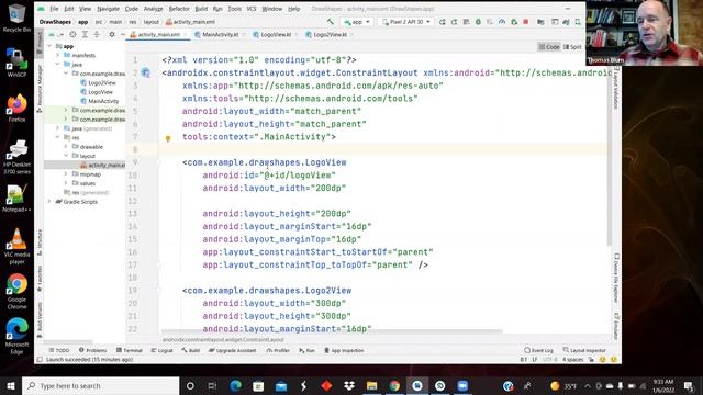 Android App: View, Canvas, Paint and Drawing Shapes смотреть онлайн