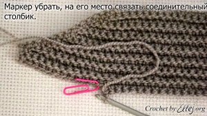 ♦ Шапка-бини крючком по МК Полины Куц • Шапка-резинка • ellej