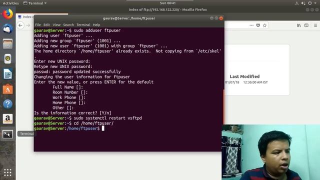 How to configure ftp Server in ubuntu 18.04 ( User authentication ) смотреть онлайн