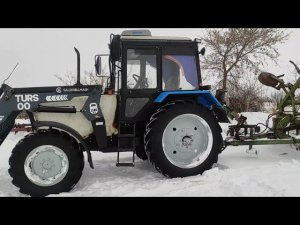 Трактор МТЗ 82+АПК-7.2.отправились за культиватором.тащим домой.