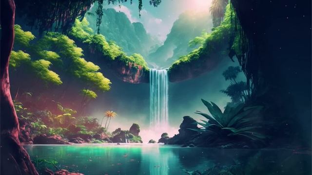 ?Enchanting Meditation Inner Earth Waterfalls