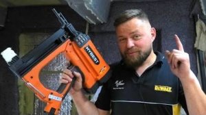 Газовый монтажный пистолет HYBEST GSR40A  крепим утеплитель, клипсы, профиля в бетон, кирпич, металл