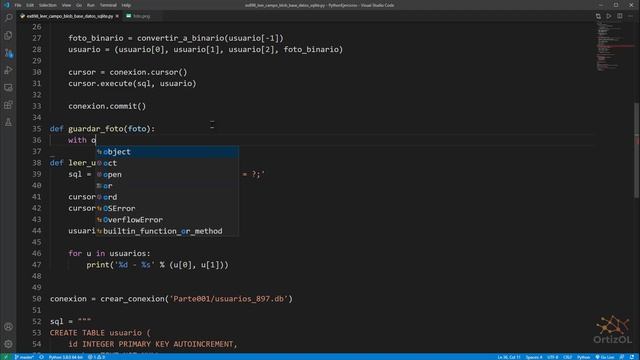 Python - Ejercicio 898: Leer una Columna Tipo BLOB desde una Base de Datos SQLite смотреть онлайн
