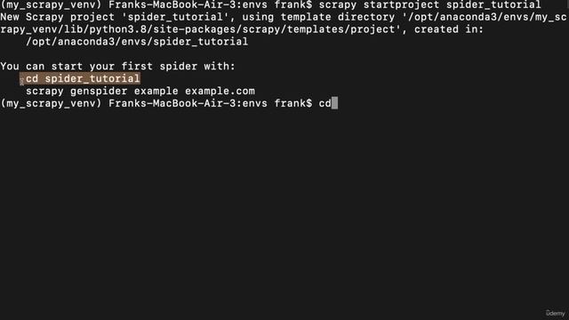 8. Introduction to Scrapy 6. Creating our First Project and Spider смотреть онлайн
