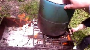 коптильня из фреонового баллона