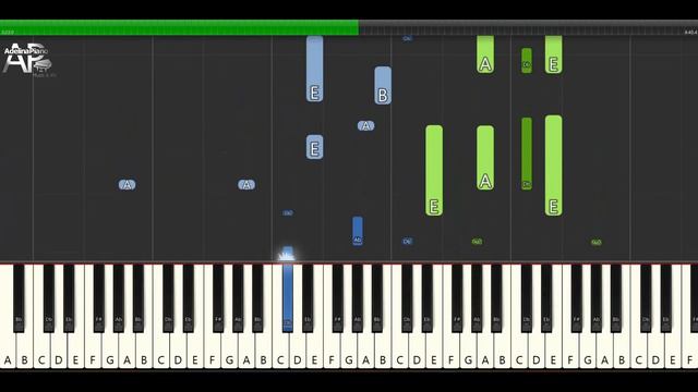 Roxette - Spending My Time | Adelina Piano synthesia tutorial смотреть онлайн