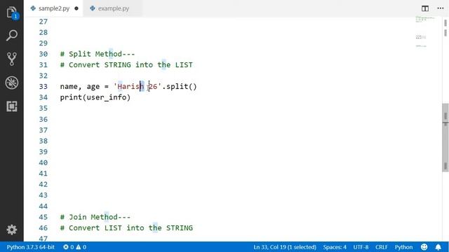 Concept of '==' Vs 'is' & Join-Split Method смотреть онлайн