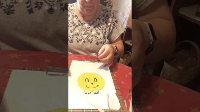 Бабушка- онлайн продолжат мастерить. Сегодня делаем аппликацию ЁЖИКА смотреть онлайн