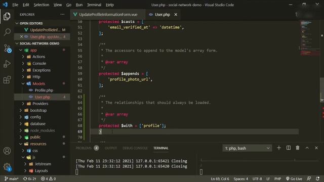 Social Network: Laravel 8 and Inertia - Ep.#5 Edit/Update Profile Form смотреть онлайн