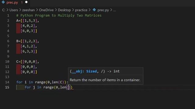 Python program to multiply of two matrices || multiply of two matrices смотреть онлайн