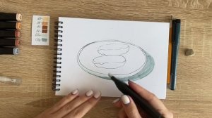 Как нарисовать котлеты карандашом и скетч маркерами | Рисунок для детей, поэтапно и легко