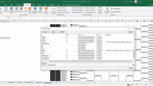 2021 March Madness Brackets in Excel смотреть онлайн