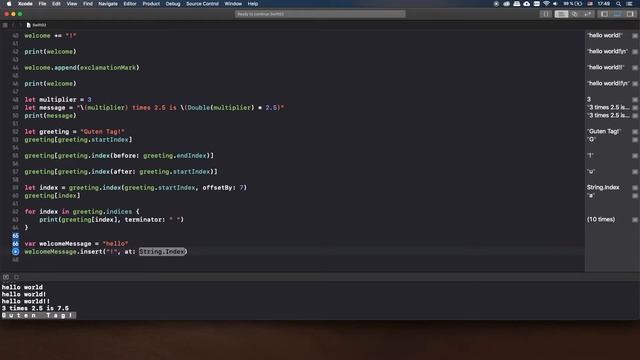Swift c нуля. Урок 17: Индексы строки смотреть онлайн