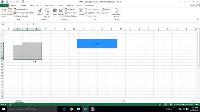 PART 6 - RANGE OBJECTS IN EXCEL VBA MACRO (TAMIL) | Kallanai YT смотреть онлайн