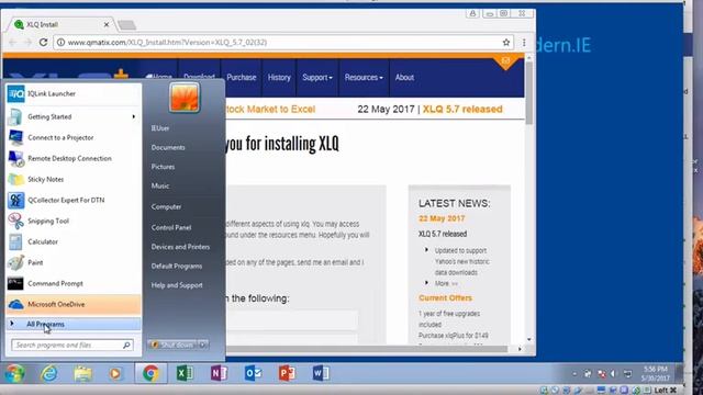 How to install Python 2 IQFEED XLQ on Windows 7 virtual machine смотреть онлайн
