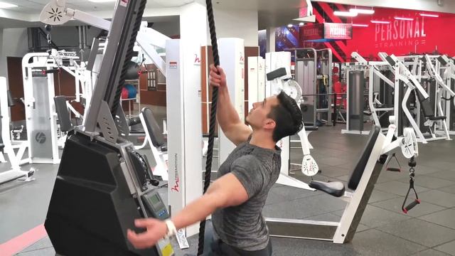 How To Properly Use The Rope Pull Exercise Machine with Mitch Jimenez the Colombian Beast смотреть онлайн