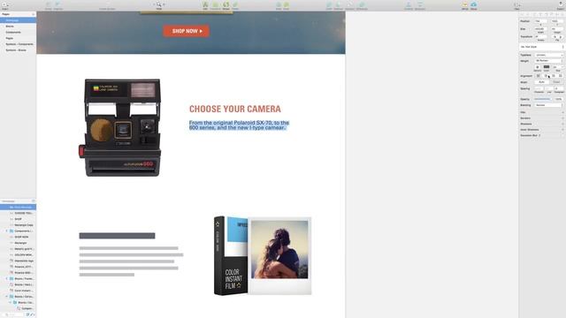 Designing in Sketch: Impossible Project Homepage | Sketch App Speed Art смотреть онлайн