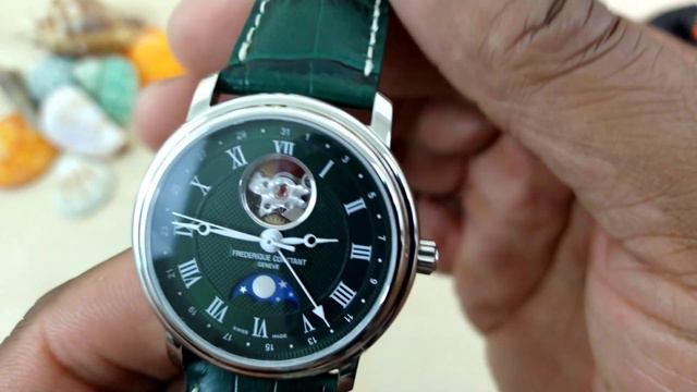 Frederique Constant  Classics Heart Beat Moonphase Date Green FC-335MCGRW4P26