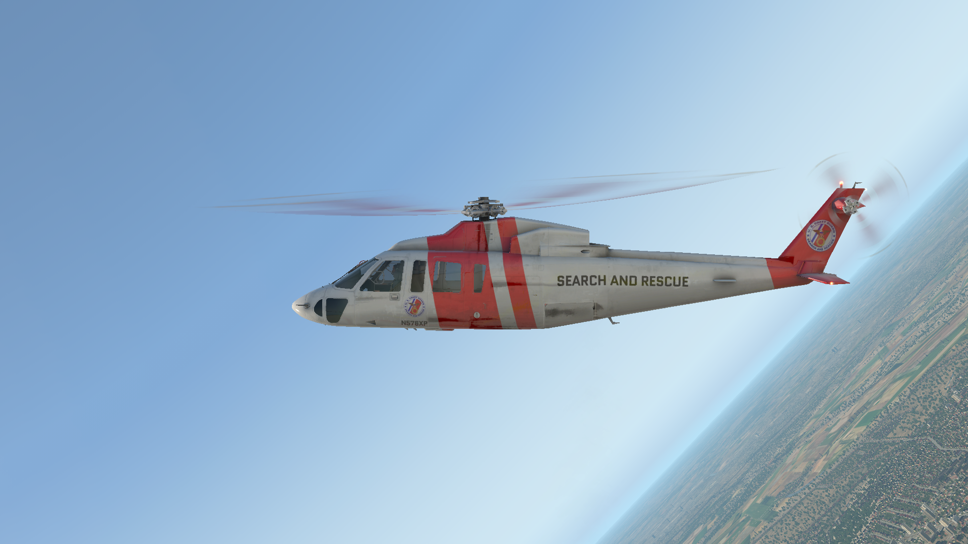 X-plane 11. Sikorsky S76-C.