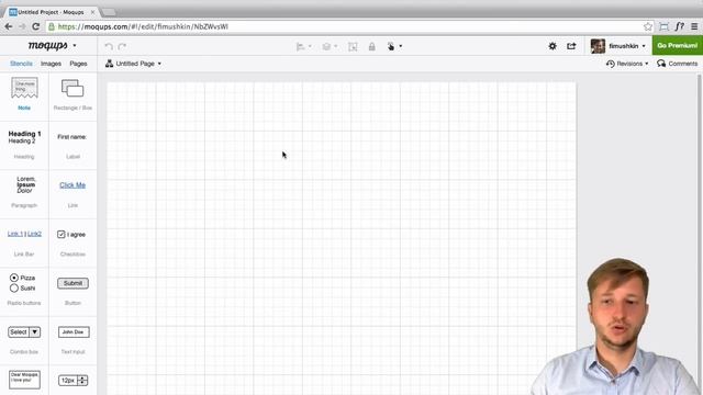 Moqups: простое создание прототипа сайта смотреть онлайн