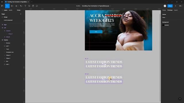 Scrolling Text Animation in Figma | Marquee #figma смотреть онлайн