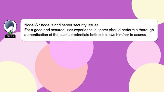 NodeJS : node.js and server security issues смотреть онлайн