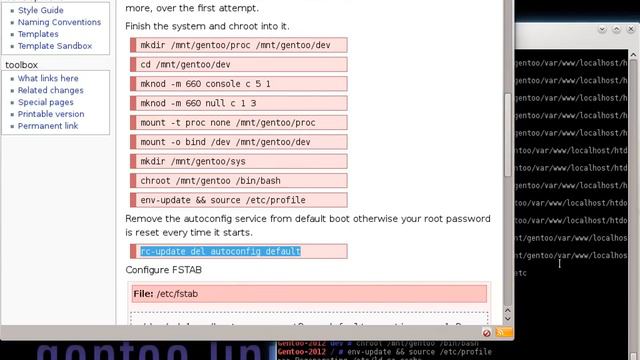 Gentoo LiveDVD 2012 To HDD Install In Under 3 Minutes